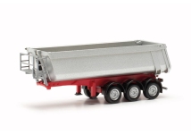 Herpa 077026-002 - H0 - Schmitz Kippsattelauflieger - metallic silber